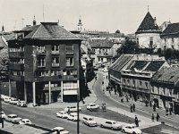 Ulica Augusta Cesarca (lijevo), Stara Vlaška (desno), oko 1960.-1965. godine